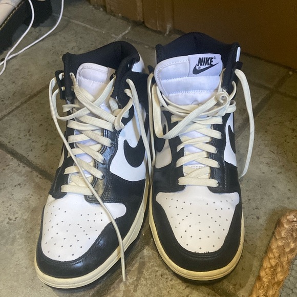 Nike Dunk High - black and white vintage size 9 - Picture 2 of 4